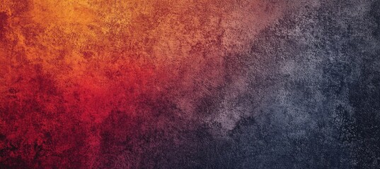 Obraz premium Black Gradient Background with Red and Orange Gradients, Grainy Texture, Blurred Edges, Dark Gray, Orange, and White Palette, Minimalist Style