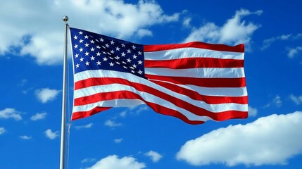 Fototapeta premium American flag photorealistic ultra high definition seamless