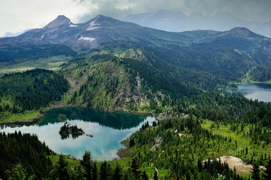 Rock Isle Lake at Sunshine Meadows in Canada