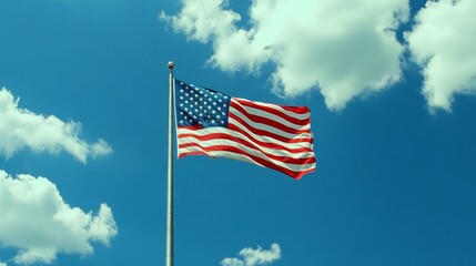 Obraz premium American flag photorealistic ultra high definition seamless
