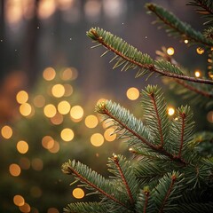 christmas tree with lights