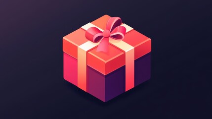 Obraz premium Giftbox icon. 3d gift icon