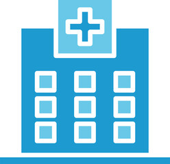 Obraz premium Hospital Icon Illustration