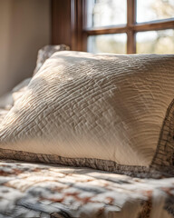 quilted pillow, soft quilted pillow, handmade quilted pillow, decorative quilted pillow, luxury quilted pillow, cozy quilted pillow, quilted throw pillow, patchwork quilted pillow, elegant quilted pil