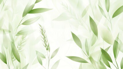 Fototapeta premium Delicate green leaf backgrounds, abstract plant patterns, nature-inspired minimal designs.