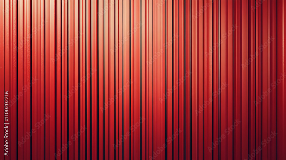 Poster abstract red vertical lines background. a close-up shot of many parallel red lines creating a textur