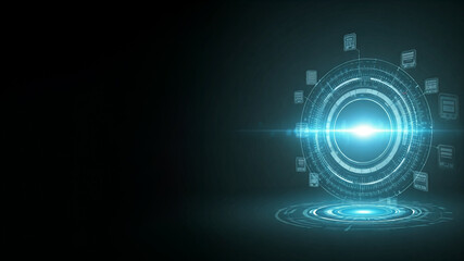 Obraz premium Digital. fintech or financial technology. Artificial intelligence in services