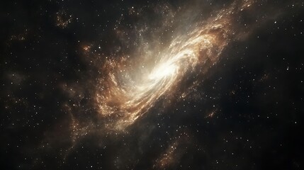 A stunning 4K image of a spiraling galaxy in the depths of space, featuring luminous stars and nebulae swirling in perfect harmony.