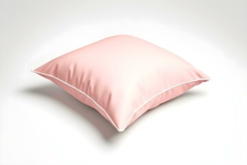 Soft Pink Cushion on a Light Background for Interior Design and Home Decor or Cozy Living Spaces