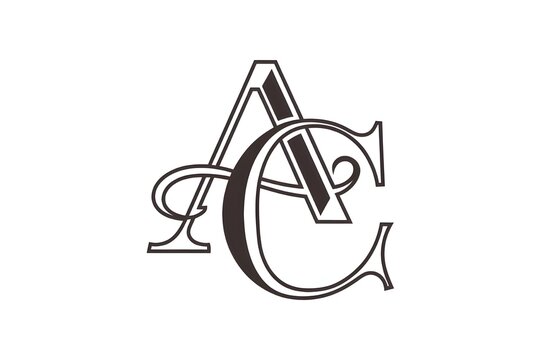 Clean monogram logo with intertwined initials.
