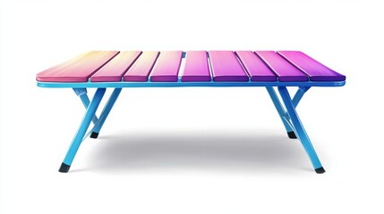 Portable Metal Table for Camping and Outdoor Use