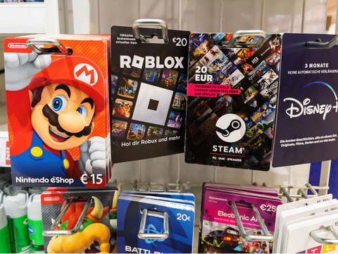 Nintendo eShop Gift Cards,Video Game Vouchers,Steam,Roblox and Disney+ Offers