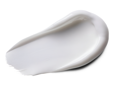 white cosmetic cream stain