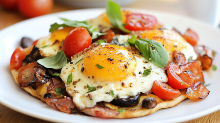 Develop a recipe for a unique breakfast dish that combines unexpected flavors or ingredients