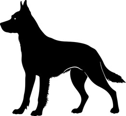 cute pet dog vector art  illustration