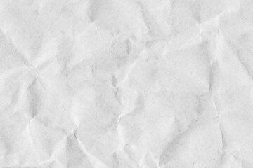 Obraz premium White Crumpled Paper Texture Background: Abstract Recycle, Old Paper Surface, Craft Paper, Grey Vintage Page, Grunge Vignette, Creased and Wrinkled Designs 