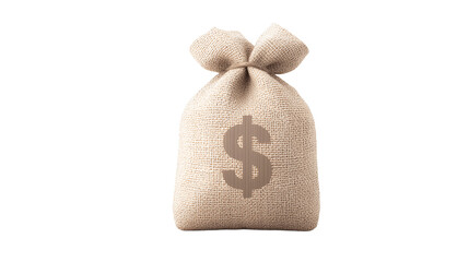 Money Bag on transparent Background