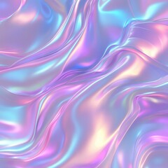 Fototapeta premium Holographic pastel texture iridescent rainbow colors soft gradient ethereal background shimmering