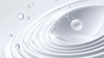 Rippling water drops nature abstract art calm environment close-up view fluid dynamics concept