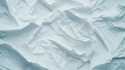Obraz premium Crumpled white paper texture close-up abstract image studio low angle creative concept for art and design