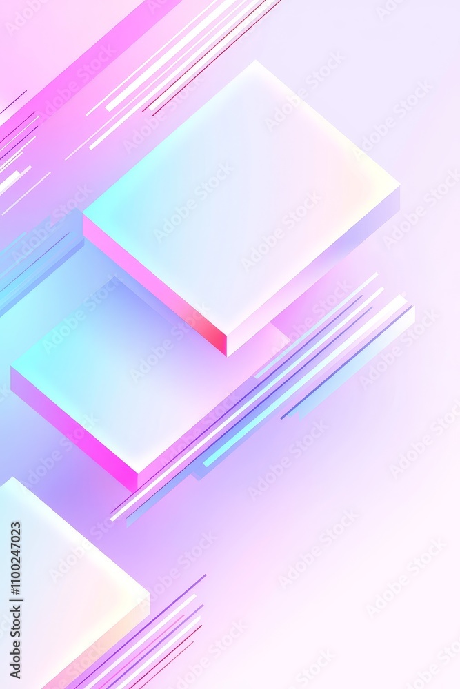 Poster dynamic abstract graphic design modern digital space visual art colorful environment creative perspe