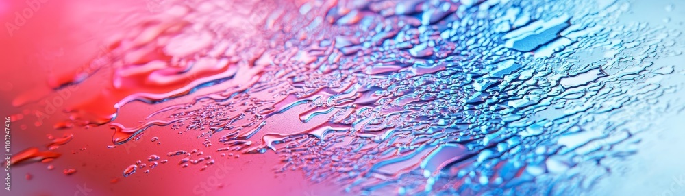 Poster abstract water droplets close-up image art colorful background macro view visual impact for creativi