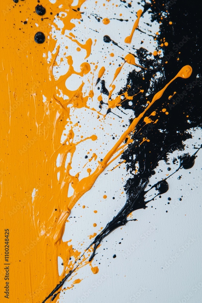 Aufkleber dynamic color splash art studio abstract imagery creative environment close-up view artistic express