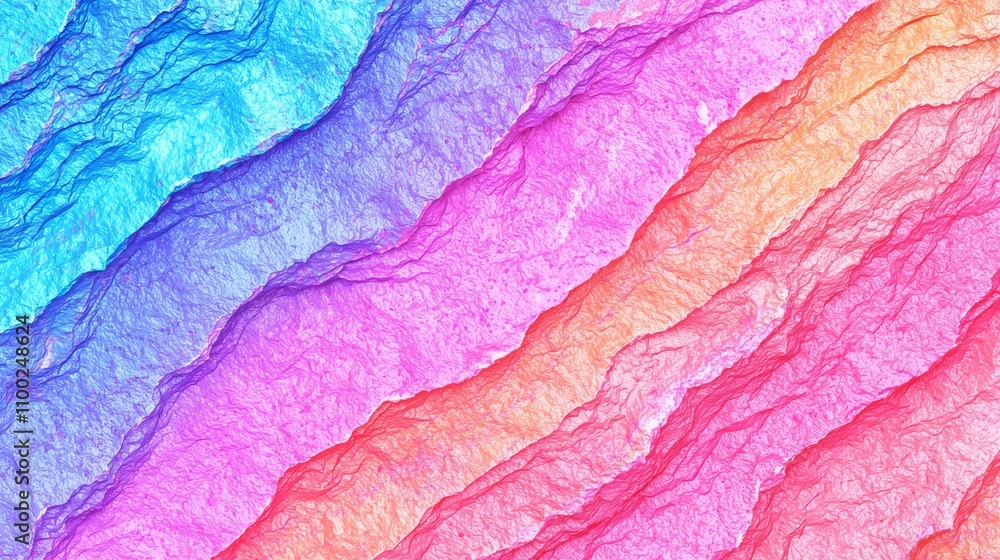 Poster colorful abstract wave patterns digital art vibrant background artistic environment high-resolution 