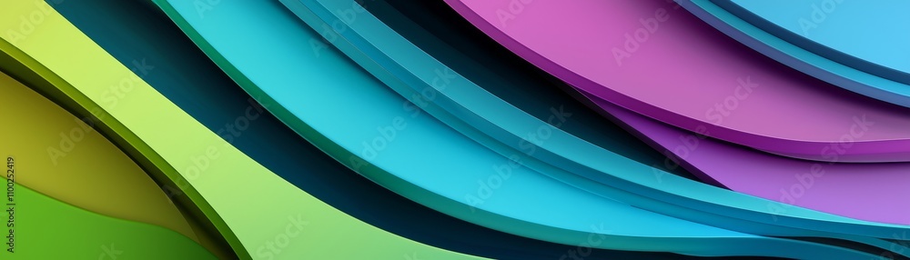 Aufkleber dynamic abstract waves creative studio graphic design modern aesthetics close-up view visual impact 