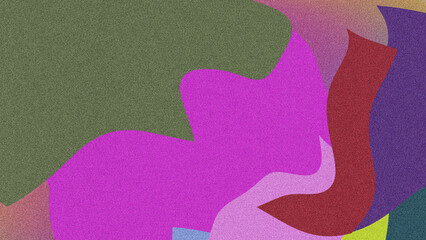Colorful Gradient Background Enhanced by Grainy Noise Texture &ndash; Smooth Fluid Shapes for a Futuristic Poster Design with a Unique and Modern Visual Appeal