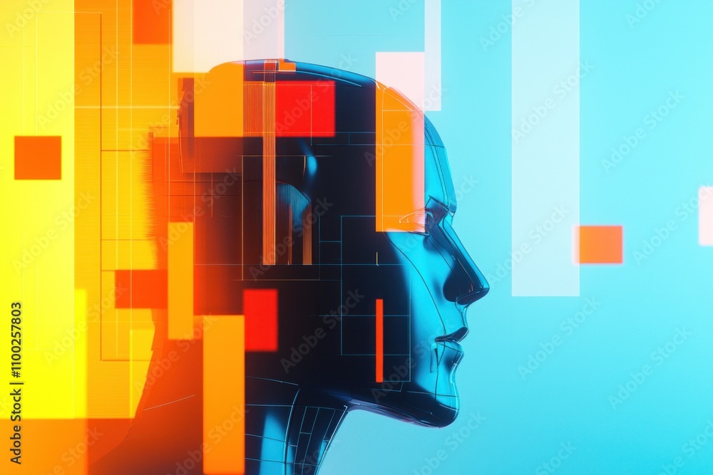 Aufkleber exploring the future of ai technology human-like robotics and digital innovation in modern society