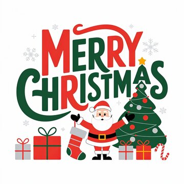 Vintage Christmas text.