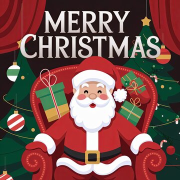 Vintage Christmas text.