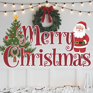 Vintage Christmas text.