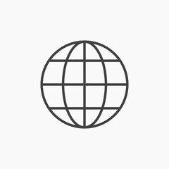 Website thin line vector icon.