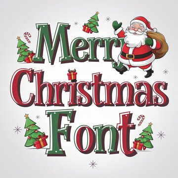 Vintage Christmas text.