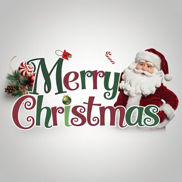 Vintage Christmas text.