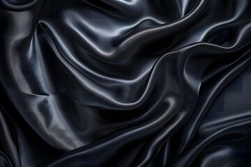 Obraz premium Smooth deep black background with elegant finish, ideal for sophisticated design projects