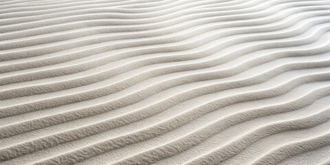 Obraz premium White Sand Ripples, Minimalist, Nature, Texture, Abstract