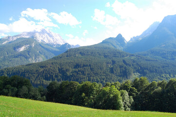 landscape with mountains