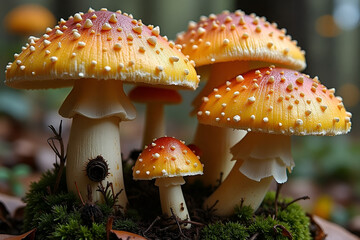 macro Sajor-caju Mushroom plants. Using idea design texture pattern concept natural or wallpaper, beautiful in nature, abstract nature background