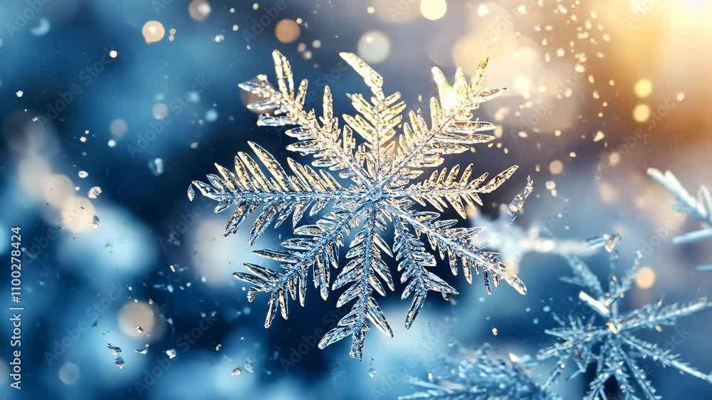 Poster glittering texture of christmas snow spray on a window, with delicate, frosty patterns adding a fest