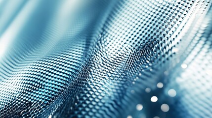 Abstract Blue Textured Surface with Wave Patterns and Light Reflections