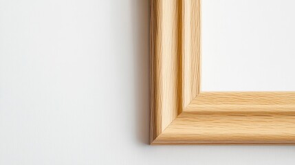 A wooden frame with a shadow on the wall