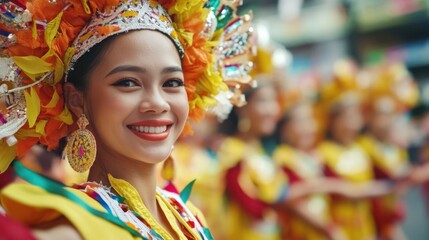 Fototapeta premium Promotion of cultural diversity and integration through arts festivals, Symbolizing cultural exchange, photography style