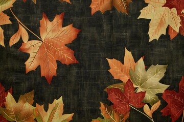 Warm fall background showcasing vivid amber, rust, and deep red tones inspired by autumn foliage  .