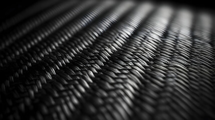 Black Woven Texture Macro Photograph