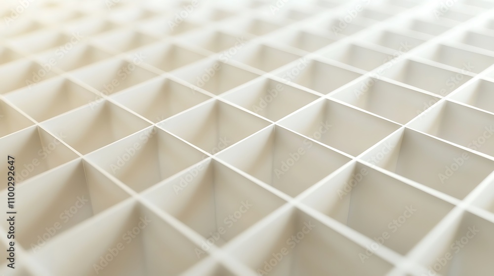 Poster intricate grid pattern showcasing a fine structure, emphasizing geometric design and subtle texture