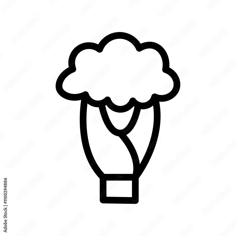 Poster Celery icon Outline vector for web ui