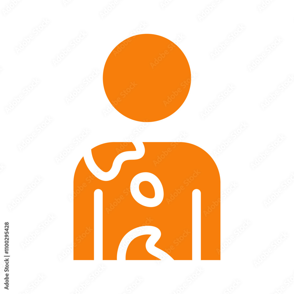 Aufkleber contact dermatitis icon outline vector for web ui